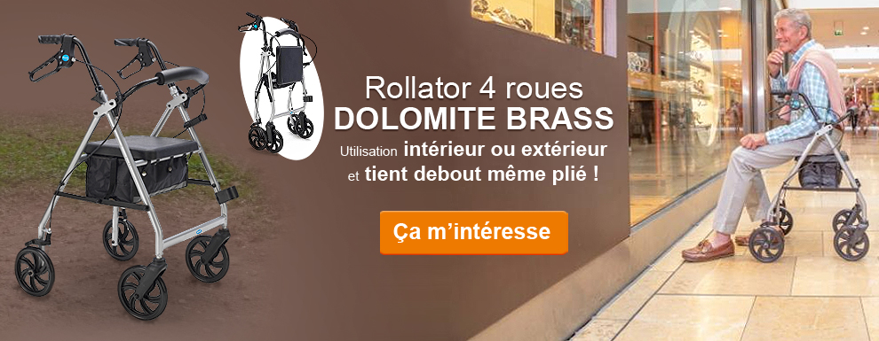 Bannière de vente de produits pour personne âgée ou handicapée.