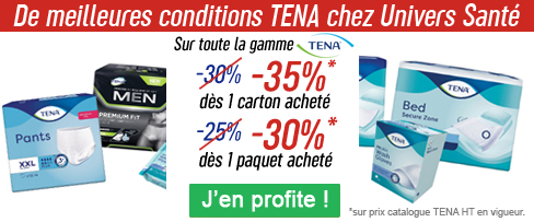 Tarifs dégressifs solutions Incontinence TENA